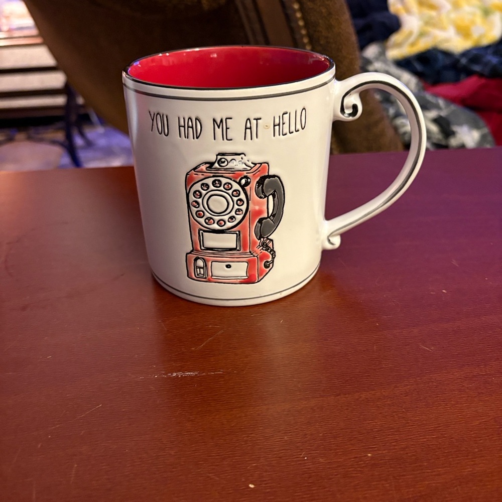 /Spectrum Designz Retro Red Telephone “you had me at hello” coffee/tea Mug